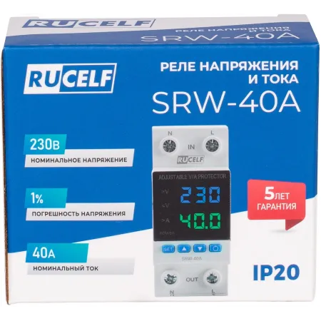 Стабилизатор напряжения Rucelf SRW-40A однофазный белый Стабилизатор напряжения Rucelf SRW-40A однофазный белый