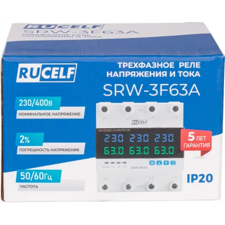 Стабилизатор напряжения Rucelf SRW-3F63A трехфазный белый Стабилизатор напряжения Rucelf SRW-3F63A трехфазный белый