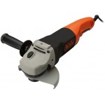 Углошлифовальная машина Black+Decker KG1202K-QS 1200Вт 11000об/мин рез.шпин.:M14 d=125мм жестк.кейс