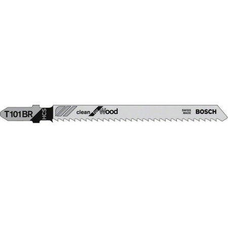 Набор пилок по дереву Bosch T101BR HCS 5пред. (лобзики)