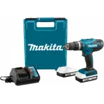 Дрель-шуруповерт Makita HP488D002 18Вт аккум. патрон:быстрозажимной (кейс в комплекте)
