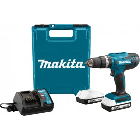 Дрель-шуруповерт Makita HP488D002 18Вт аккум. патрон:быстрозажимной (кейс в комплекте)