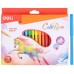 Фломастеры Deli EC10010 ColoRun Вентилируемый 18цв. коробка с европодвесом