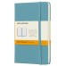 Блокнот Moleskine CLASSIC MM710B35 Pocket 90x140мм 192стр. линейка твердая обложка голубой