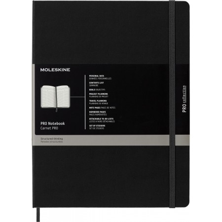 Блокнот Moleskine PROFESSIONAL PROPFNTB4HBK XLarge 190х250мм 192стр. твердая обложка черный