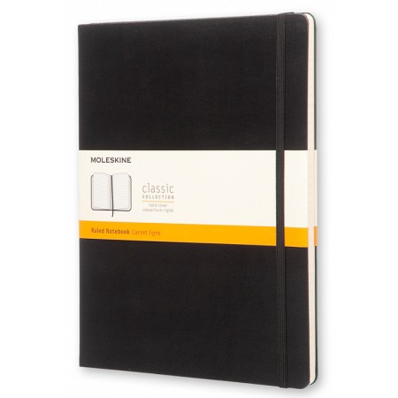 Блокнот Moleskine CLASSIC QP090 XLarge 190х250мм 192стр. линейка твердая обложка черный