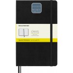 Блокнот Moleskine CLASSIC EXPENDED QP061EXP Large 130х210мм 400стр. клетка твердая обложка черный