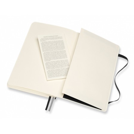 Блокнот Moleskine CLASSIC SOFT EXPENDED QP618EXP Large 130х210мм 400стр. нелинованный мягкая обложка черный