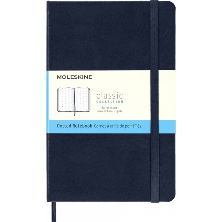 Блокнот Moleskine CLASSIC QP053B20 Medium 115x180мм 208стр. пунктир твердая обложка синий