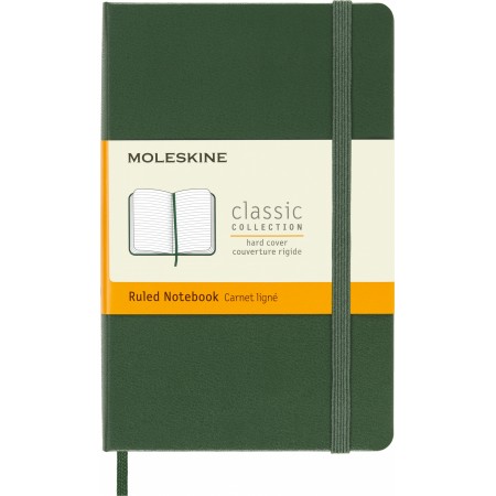 Блокнот Moleskine CLASSIC MM710K15 Pocket 90x140мм 192стр. линейка твердая обложка зеленый