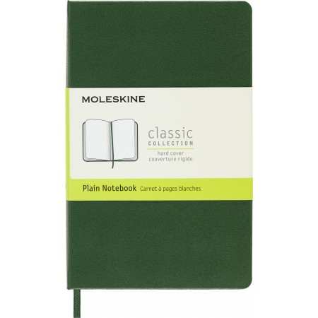 Блокнот Moleskine CLASSIC QP012K15 Pocket 90x140мм 192стр. нелинованный твердая обложка зеленый