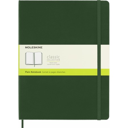 Блокнот Moleskine CLASSIC QP092K15 XLarge 190х250мм 192стр. нелинованный твердая обложка зеленый