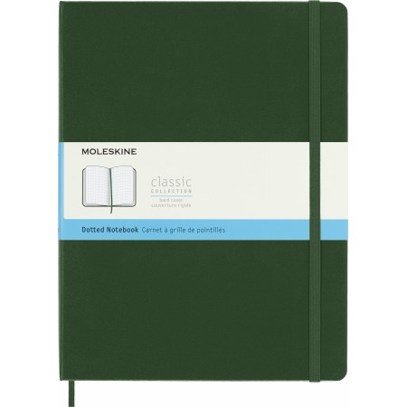 Блокнот Moleskine CLASSIC QP093K15 XLarge 190х250мм 192стр. пунктир твердая обложка зеленый