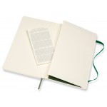 Блокнот Moleskine CLASSIC SOFT QP617K15 Large 130х210мм 192стр. клетка мягкая обложка зеленый