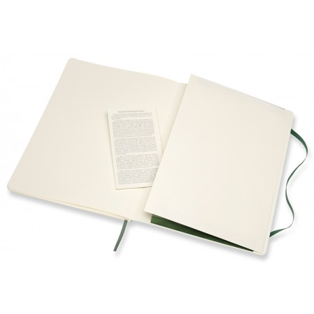 Блокнот Moleskine CLASSIC SOFT QP621K15 XLarge 190х250мм 192стр. линейка мягкая обложка зеленый