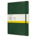 Блокнот Moleskine CLASSIC SOFT QP622K15 XLarge 190х250мм 192стр. клетка мягкая обложка зеленый