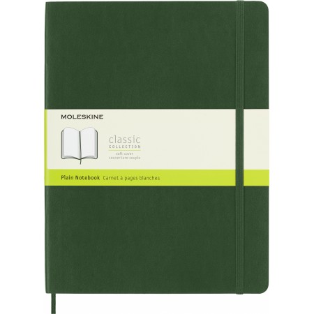 Блокнот Moleskine CLASSIC SOFT QP623K15 XLarge 190х250мм 192стр. нелинованный мягкая обложка зеленый