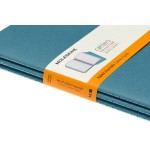 Блокнот Moleskine CAHIER JOURNAL CH016B44 Large 130х210мм обложка картон 80стр. линейка голубой (3шт)