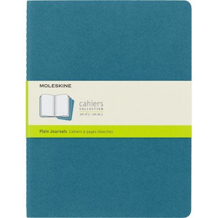 Блокнот Moleskine CAHIER JOURNAL CH023B44 XLarge 190х250мм обложка картон 120стр. нелинованный голубой (3шт)