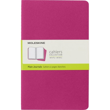 Блокнот Moleskine CAHIER JOURNAL CH018D17 Large 130х210мм обложка картон 80стр. нелинованный розовый неон (3шт)