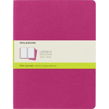 Блокнот Moleskine CAHIER JOURNAL CH023D17 XLarge 190х250мм обложка картон 120стр. нелинованный розовый неон (3шт)