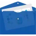 Конверт на кнопке Бюрократ DeLuxe DL801BBERRY/1 A4 пластик 0.18мм черничный