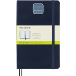 Блокнот Moleskine CLASSIC EXPENDED QP062EXPB20 Large 130х210мм 400стр. нелинованный твердая обложка синий сапфир