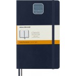 Блокнот Moleskine CLASSIC SOFT EXPENDED QP616EXPB20 Large 130х210мм 400стр. линейка мягкая обложка синий сапфир