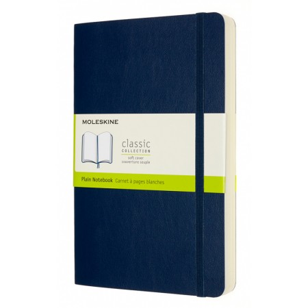 Блокнот Moleskine CLASSIC SOFT EXPENDED QP618EXPB20 Large 130х210мм 400стр. нелинованный мягкая обложка синий сапфир