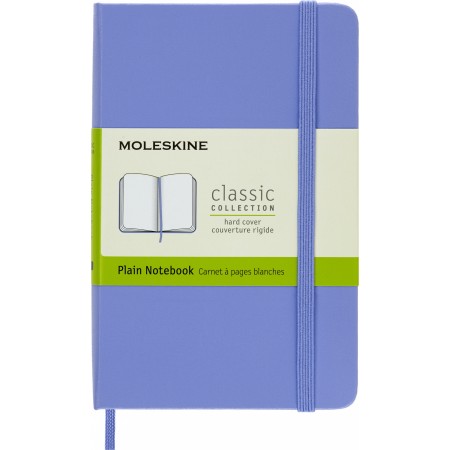 Блокнот Moleskine CLASSIC QP012B42 Pocket 90x140мм 192стр. нелинованный твердая обложка голубая гортензия