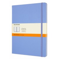 Блокнот Moleskine CLASSIC QP090B42 XLarge 190х250мм 192стр. линейка твердая обложка голубая гортензия