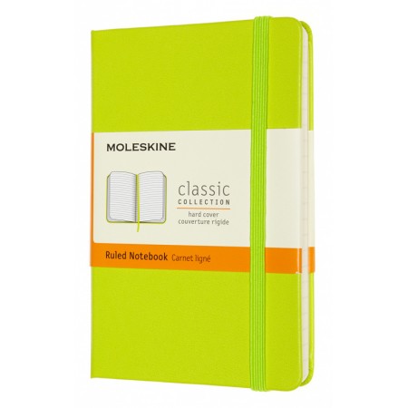 Блокнот Moleskine CLASSIC MM710C2 Pocket 90x140мм 192стр. линейка твердая обложка лайм