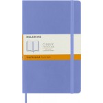 Блокнот Moleskine CLASSIC SOFT QP616B42 Large 130х210мм 192стр. линейка мягкая обложка голубая гортензия