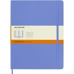 Блокнот Moleskine CLASSIC SOFT QP621B42 XLarge 190х250мм 192стр. линейка мягкая обложка голубая гортензия