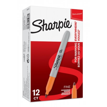 Маркер перманентный Paper Mate Fine 2025036 Sharpie оранжевый