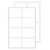Этикетки Avery Zweckform Living 62025 47.5x35мм 6шт на листе/70г/м2/4л./белый самоклей. универсальная