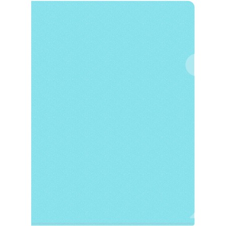 Папка-уголок Бюрократ Pastel -EPAST/BLUE A4 пластик 0.18мм голубой