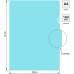 Папка-уголок Бюрократ Pastel -EPAST/BLUE A4 пластик 0.18мм голубой
