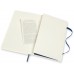 Блокнот Moleskine CLASSIC SOFT DOUBLE NB313SB20 Large 130х210мм 192стр. линейка мягкая обложка синий