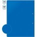 Папка метал.зажим Buro -ECB04CBLUE A4 пластик 0.5мм синий