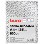 Папка-вкладыш Buro глянцевые А4+ 25мкм (упак.:100шт)