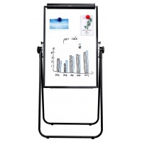 Флипчарт Deli 7891B лак 60x90см на подставке белый/черный с аксессуарами