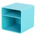 Подставка Deli NS011Blue Nusign 2отд. для письменных принадлежностей 84х84х86мм синий пластик