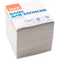 Блок для записей бумажный Buro Эконом 80x80x80мм 60г/м2 70% белый