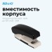 Степлер ручной Kw-Trio 055G9BLACK 24/6 26/6 (20листов) снижение усилия черный/белый 100скоб металл коробка