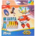 Масляная пастель Deli EC009-24 Super Wings шестигранные 24цв. картон.кор./европод.