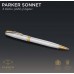 Ручка шариков. Parker Sonnet Core K527 (CW1931507) Stainless Steel GT M черн. черн. подар.кор.