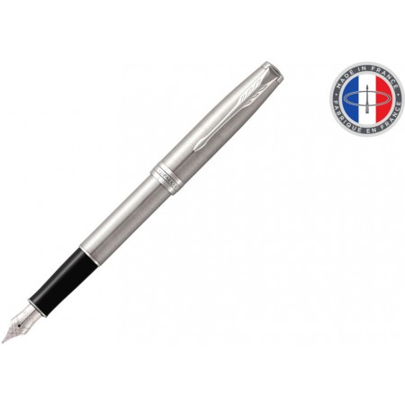 Ручка перьев. Parker Sonnet Core F526 (CW1931509) Stainless Steel CT F сталь нержавеющая