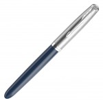 Ручка перьев. Parker 51 Core (CW2123501) Midnight Blue CT F сталь нержавеющая подар.кор.