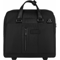 Сумка дорожная Piquadro BRIEF2 (BV4729BR2/N) 40x36x16см 24л. 2.468кг. нейлон/натур.кожа черный